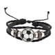 thumbnail image 5 of Pulsera de fútbol Pulsera trenzada de cuero Pulsera de moda con cuentas de fútbol brillante para fanáticos del equipo, 5 of 9