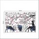 thumbnail image 4 of Girl On Swing And Moose Silhouette Wall Sticker With Pink Butterfly Wall Sticker, 4 of 5