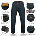 thumbnail image 2 of Men Motorcycle Riding Jeans with CE Certified Armor Heavy Duty Denim Fabric Aramid Lined, 2 of 4