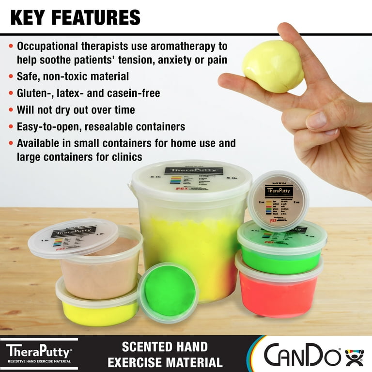 CanDo Scented Theraputty Exercise Material - 5 lb - Apple - Green - Medium CanDo Scented Theraputty Exercise Material - 5 lb - Apple - Green - Medium