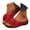 Red, variant on Flowers Orthopedic Sandals for Women Arch Support Open Toe Leather Slides Wedge Platform Shoes