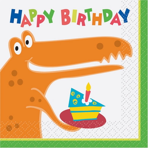 Dinosaur Party Beverage Napkins, 16pk