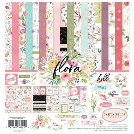 UPC: 0787790161219 | Carta Bella Flora #3 Collection Kit 12×12