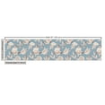 thumbnail image 3 of Boho Upholstery Fabric by the Yard, Vintage Nautical Themed Pattern with Peonies and Anchors Print, Decorative Fabric for DIY and Home Accents, Pale Slate Blue Ivory by Ambesonne, 3 of 5