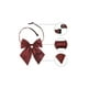 thumbnail image 3 of Lazo preatado de puntos pequeños de INSPIRE CHIC para mujer con correa ajustable y lazo lindo rojo talla única, 3 of 5