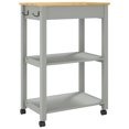 thumbnail image 5 of vidaXL Kitchen Trolley MONZA 60x40x90 cm Solid Wood Pine, 5 of 5