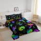 thumbnail image 2 of Juego de Cama Twin Kawaii Seta Boho Plantas Botánicas Exóticas, 2 of 6