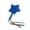 Blue, variant on Soft Stuffed Bean Bag Balls,Handmade Throwing Juggling Balls,Cute Little Star with String Beanbags for Indoor Outdoor Family Party Game Toys Cornhole Toss Games, Backyards Game,3.5 in,1PC.