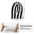 thumbnail image 2 of Pofeuu Zebra Print Beanie Hat for Men Women Knit Winter Hat Warm Cuffed Skull Beanie Slouchy Soft Unisex, 2 of 6