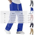 thumbnail image 3 of Yaoyar Men's Drawstring Elastic Waist Casual Pants with Side Pockets, Solid Relaxed Trousers for Everyday Active Comfort, 3 of 9