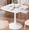 White, variant on Recaceik 31.5" Black Square Dining Table, Mid-Century Modern Dining Tables for 2-4 People with MDF Tabletop & Metal Legs, Tulip Table for Small Spaces, Living Room