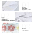 thumbnail image 4 of Haosy 2 Pack Kitchen Wash Cloths with Hanging Loops Absorbent Absorbent Quick Drying Hand Towels, Checkered Stripes with Hand Drawn Flower, 4 of 7