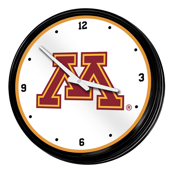 Minnesota Golden Gophers: Retro Lighted Wall Clock