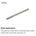 thumbnail image 3 of Graphite Rod Graphite Stirring Rod 150x8mm Black for Electrode, Melting Casting, Crucibles, Pack of 5, 3 of 6