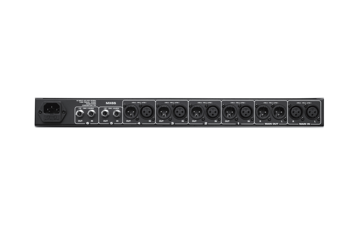 Rane Mx6s 6 Channel Mixer 1u With Multi Channel Splitter Function Xlr 1 4 In And Outs Walmart Com Walmart Com