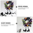 thumbnail image 3 of ZOELNIC 2pcs Halloween Wreath Witch Garland with Hat Legs Pumpkin House  Door Hanging Garland Front Door for Halloween Decorations, 3 of 10