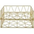 thumbnail image 4 of Organizador de archivos de escritorio, bandeja apilable de metal para cartas, soporte para papel, paquete de 2, dorado, 4 of 6