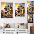 thumbnail image 4 of Designart "Sunset View By The Hotels And Lodges" Hotels & Lodges Wall Art Prints, 4 of 7