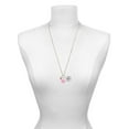 thumbnail image 3 of Delight Jewelry Silvertone Mini Two Sided Pink Heart - Light Pink Heart Nurse Strong Zoe Necklace, 3 of 4