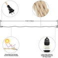 thumbnail image 6 of ArcoMead 16.6ft Farmhouse Weatherproof Hanging Pendant Light Kit with Twisted Hemp Rope, E26 Outdoor Ceiling Lighting Cord Fixture for Industrial DIY Projects Office Bar Backyard Balcony Party, 6 of 6
