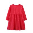 thumbnail image 2 of Vestido de otoño para niñas, vestido de manga larga para niños, lindo vestido de otoño para niñas de punto de algodón, 2 of 5