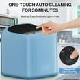 thumbnail image 6 of Countertop Ice Maker, Portable Ice Machine, Self-Cleaning, Basket and Scoop, 6mins Quicklce Making, 33lbs/24Hrs,2 Sizes of Bullet Ice,for Home,Kitchen,Party,Blue, 6 of 11