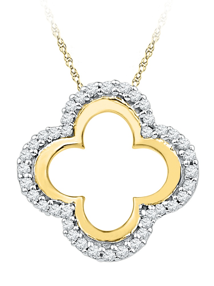 Clover necklace gold designer Clearance