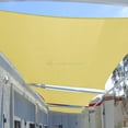 thumbnail image 4 of Sunshades Depot 9' x 17' Sun Shade Sail Rectangle Permeable Canopy Canary Light Yellow Custom Size Available Commercial Standard, 4 of 5