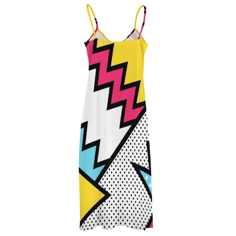 ZigZag 80s Memphis Pattern Sleeveless Dress Woman dresses Aesthetic clothing prom dress - Walmart.com ZigZag 80s Memphis Pattern Sleeveless Dress Woman dresses Aesthetic clothing prom dress - Walmart.com