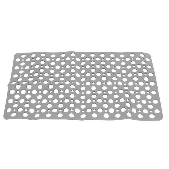 Uonlytech Non Skid Shower Mat Hotel Use PVC Grey 75x43in 1Pcs