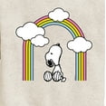 thumbnail image 3 of Peanuts - Snoopy Looking Up Rainbow - Toddler & Youth Crewneck Fleece Sweatshirt, 3 of 6
