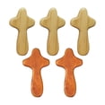 thumbnail image 1 of 5 piezas de cruz de madera para centros de mesa con palma, decorativas cruces de bolsillo cristianas para oración, para fiestas, escritorios y Navidad, 1 of 9