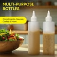 thumbnail image 4 of BRIGHTFROM Condiment Squeeze Bottles, 8 OZ Empty Squirt Bottle with Twist Top Cap, Leak Proof - Great for Ketchup, Mustard, Syrup, Sauces, Dressing, Oil, Arts and Crafts, BPA FREE Plastic - 2 PACK, 4 of 8