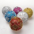 thumbnail image 2 of Moyic 1 Uds. Bola de Navidad con cuentas de purpurina colgantes de árbol de Navidad decoración navideña para el hogar 2022 Feliz Año Nuevo Naviidad Kits de decoración para fiestas Blanco Moyic JR1019-05, 2 of 6