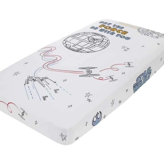 Star Wars May the Force Be With You Photo Op Fitted Crib Sheet