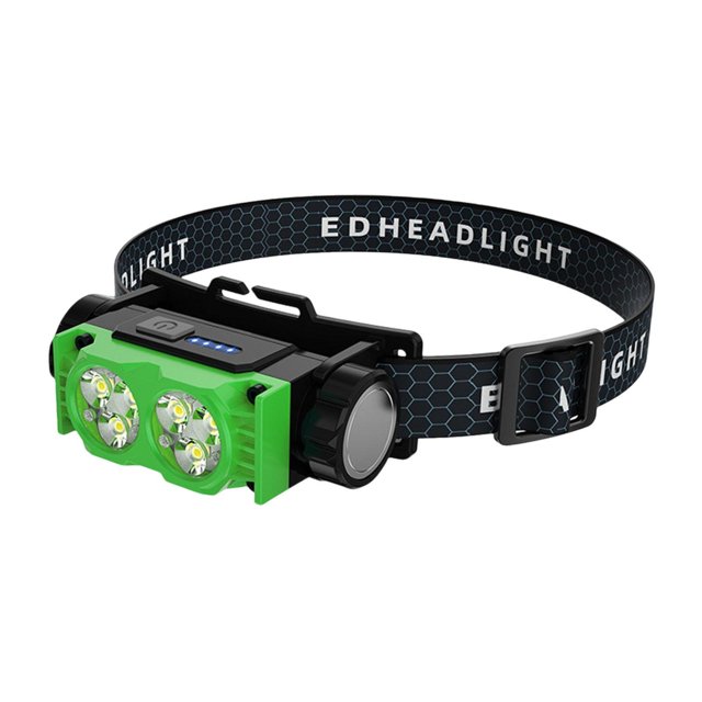 Linterna Frontal LED Kusrkot Recargable Verde