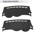 thumbnail image 5 of Unique Bargains Dash Cover for Chevy Trax 2017-2020 Non-Slip Dashboard Carpet Mat Polyester Silicone Gray, 5 of 7