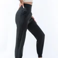 thumbnail image 5 of Pantalones deportivos de verano para mujer, de seda de hielo, de secado rápido, finos, pequeños, holgados, adelgazantes, informales, de nueve puntos y pierna ancha, 5 of 5
