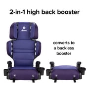 Diono Connect3 RXT 2-in-1 High-Back Booster, Purple Wildberry