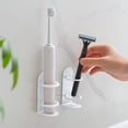 thumbnail image 4 of Rewenti Wall Mounted Iron toothbrush Shelf Non Perforated Appliance Storage Rack Manual Shaver Storage Rack toothbrush Shelf, 4 of 6