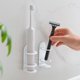 thumbnail image 4 of Wall Mounted Iron Toothbrush Shelf Non Perforated Appliance Storage Rack Manual Shaver Storage Rack Toothbrush Shelf, 4 of 6