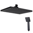 thumbnail image 2 of Pressurized Rain Shower Head, High Flow Large Rainfall Shower Heads, Waterfall Bathroom Square Showerhead with Handheld Pressurized Shower Head, Ceiling or Wall Mount, Leodye Must Have Household Items, 2 of 5