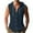Blue, variant on Men Casualcotton Linen Tank Tops Summer Vacation Button Hooded Sleeveless Shirts Holiday Loose Comfy Solid Color Blouses