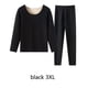 thumbnail image 4 of Jumpingount Ropa interior térmica para mujer, 2 uds., cálida, suave, agradable a la piel, capa base, vestido cálido, ropa de invierno colorida, pintura conjuntos de ropa Negro XXXL Jumpingount AP013391-10, 4 of 6