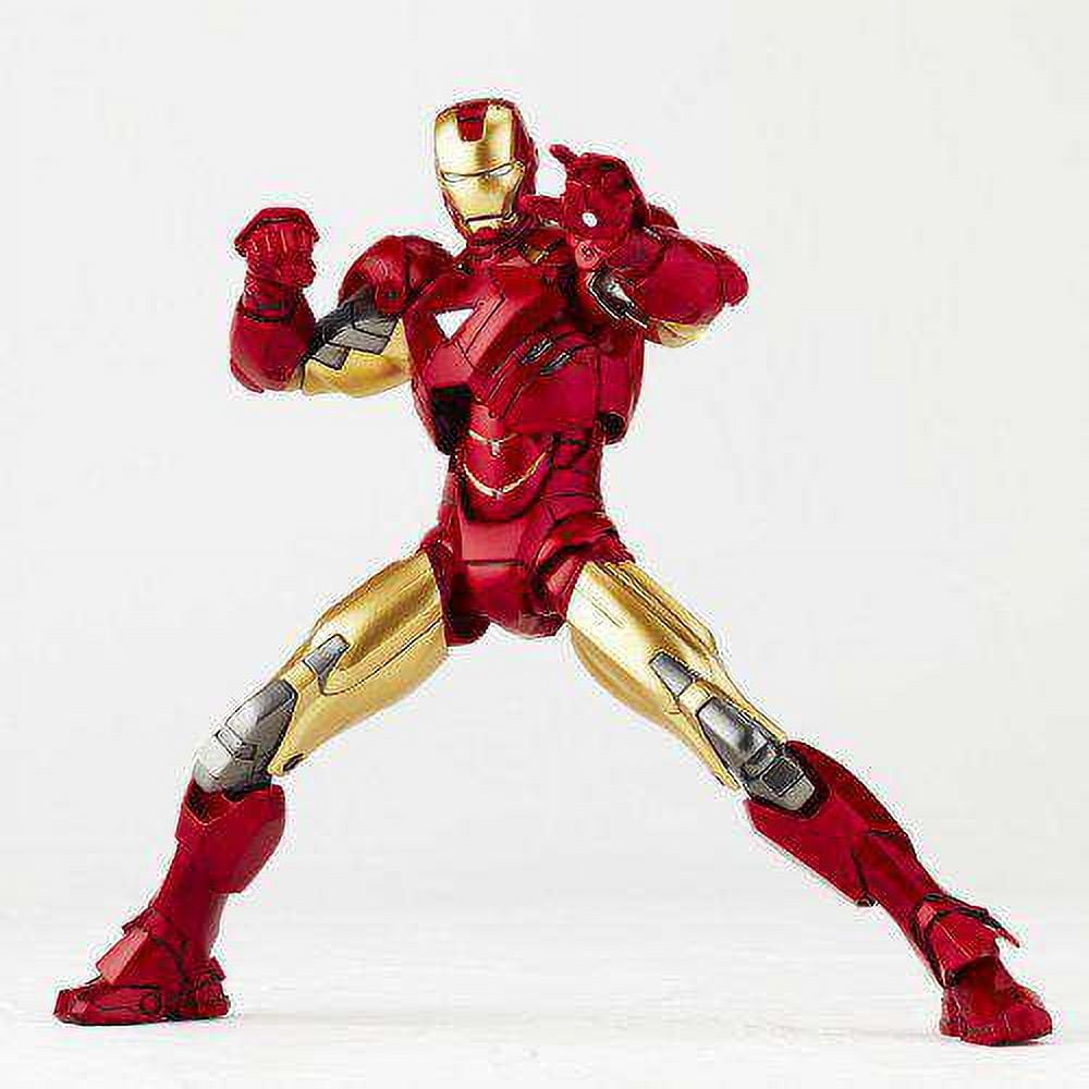 Marvel Sci-Fi Revoltech Iron Man Super Poseable Action Figure (Mark VI)