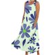thumbnail image 1 of Vestido de Verano para las Mujeres sin Mangas Lino-Look Impreso Maxi, Suelto Fluido Y Vestido Sexy de Moda para las Mujeres, 1 of 5