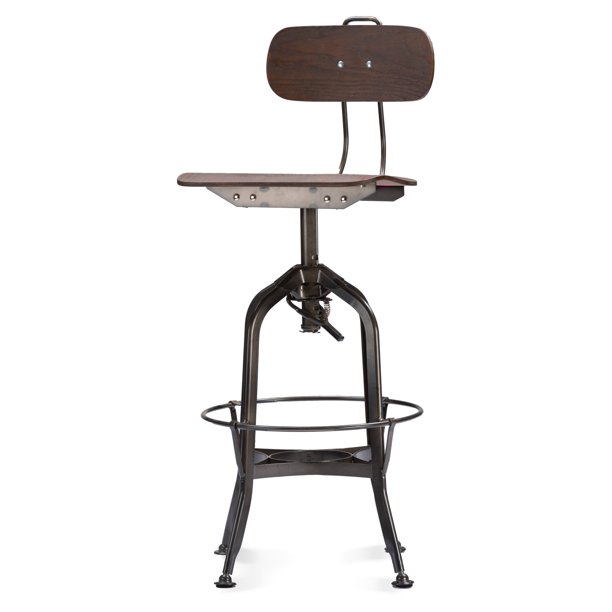 Baxton Studio Justin Adjustable Bar Stool