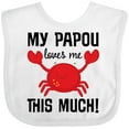 thumbnail image 3 of Inktastic My Papou Loves Me Boys or Girls Baby Bib, 3 of 4