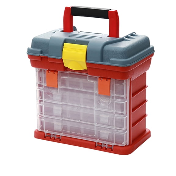 4 Layer Large Capacity Fishing Tackle Box Multifunctional Fishing Accessories Storage Container Box