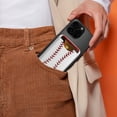 thumbnail image 5 of WIRESTER Leather Magnetic Card Holder Wallet for MagSafe, Cute Stick-On Phone Accessory Compatible with iPhone 17/16/15/14/13/12 Series – Baseball, 5 of 6
